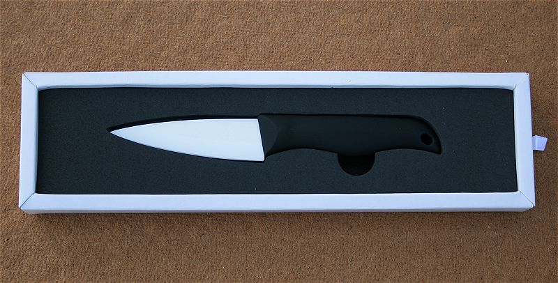 Keramický nůž s bílým ostřím 7 cm (3 palce) - Kliknutím na obrázek zavřete