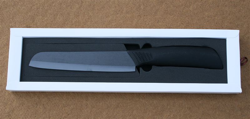 Keramický nůž s matným černým ostřím - 15,2 cm - Kliknutím na obrázek zavřete