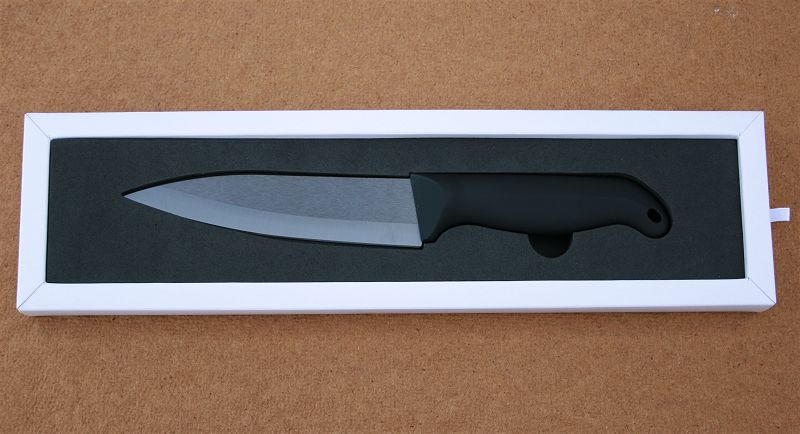 (obrázek pro) Keramický nůž s černým ostřím délky 5 palců (12,7 cm)