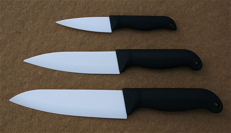 (obrázek pro) Keramický nůž s bílým ostřím délky 3 palce (7 cm)