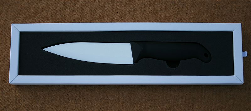 (obrázek pro) Keramický nůž s bílým ostřím délky 5 palců (12,7 cm)