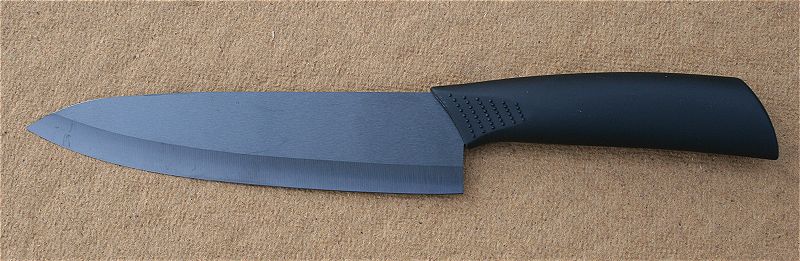 Keramický nůž s matným černým ostřím - 17,5 cm - Kliknutím na obrázek zavřete
