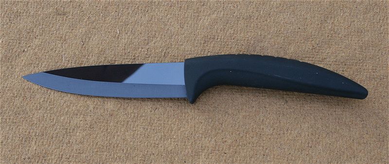 Keramický nůž s lesklým černým ostřím 10,2 cm (4 palce) - Kliknutím na obrázek zavřete
