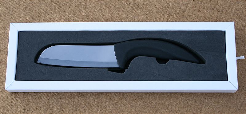 Keramický nůž s lesklým černým ostřím 12 cm (5 palců) - Kliknutím na obrázek zavřete
