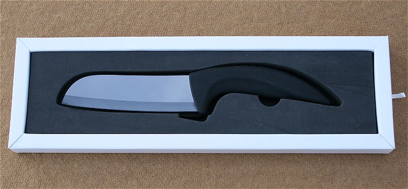 (obrázek pro) Lesklý, černý keramický nůž 5 palců (12,7 cm) REVOLUTION